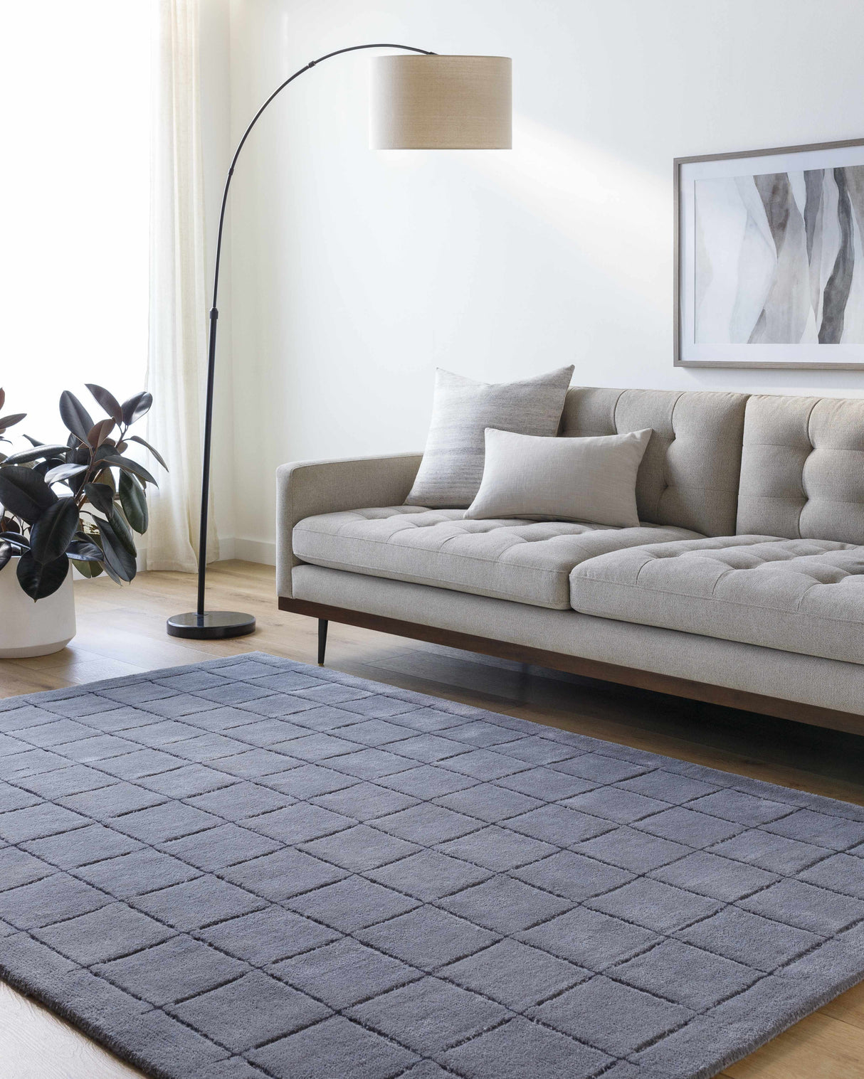 Sanvi Charcoal Area Rug