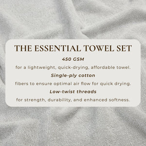 Cotton Terry Bath Towel Set - Cooper Collection