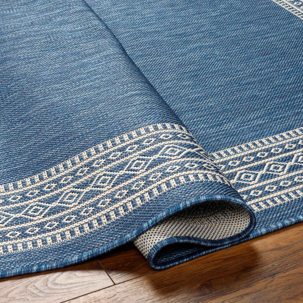 Aleli Blue Outdoor Area Rug - Clearance