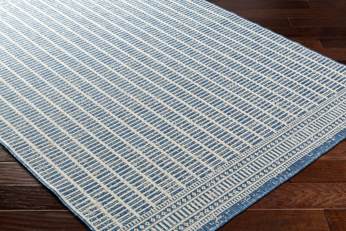Amena Blue Outdoor Area Rug - Clearance