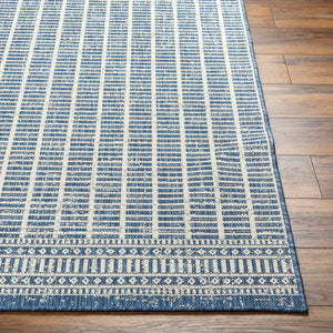 Amena Blue Outdoor Area Rug - Clearance