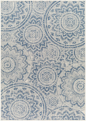 Ayala Blue Durable Rug