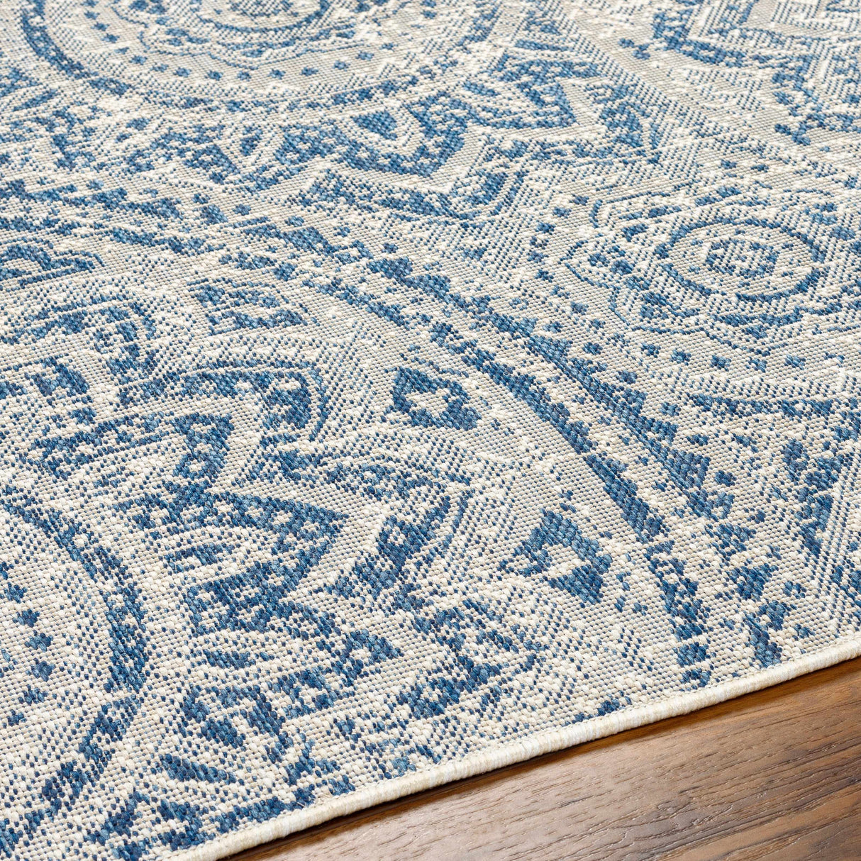 Ayala Blue Durable Rug
