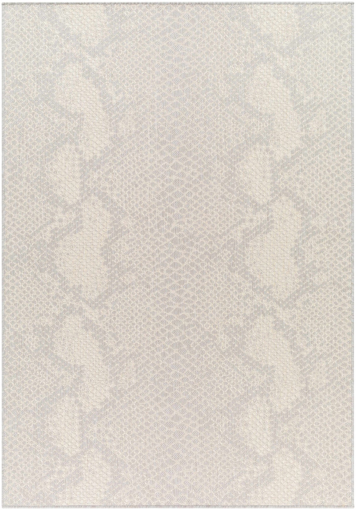 Estee Cream Snake-Patterned Area Rug - Clearance