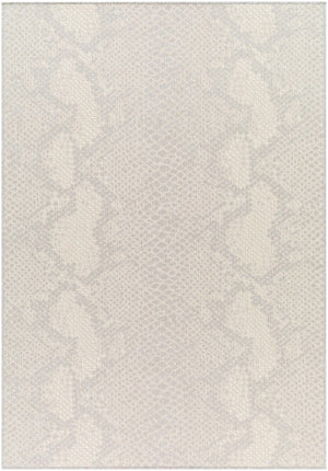 Estee Cream Snake-Patterned Area Rug - Clearance