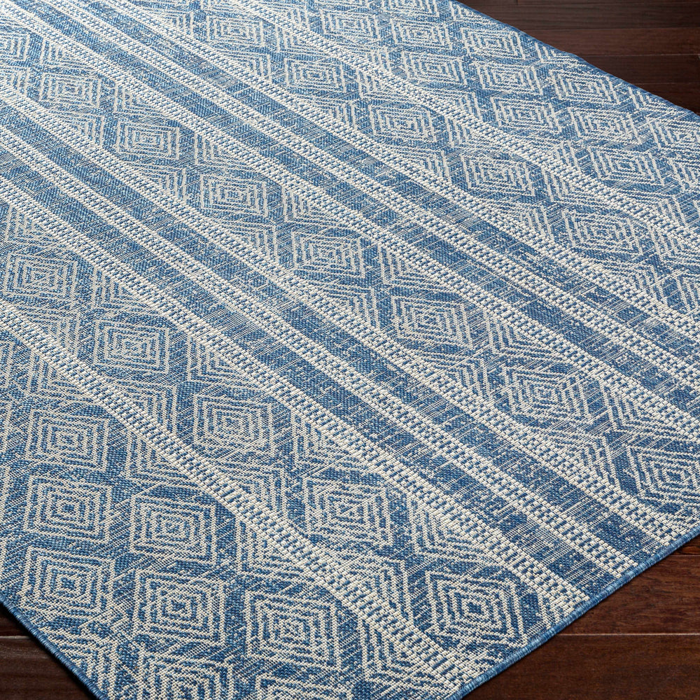 Gavin Blue Durable Outdoor Rug - Clearance