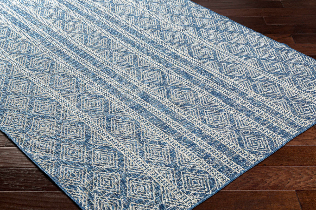 Gavin Blue Durable Outdoor Rug - Clearance