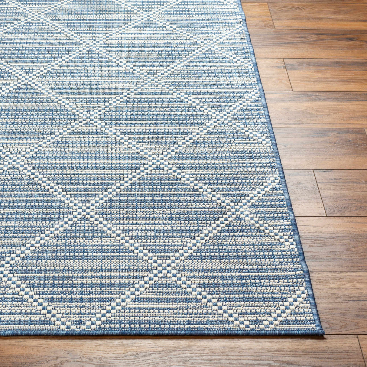 Ivora Blue Outdoor Area Rug - Clearance