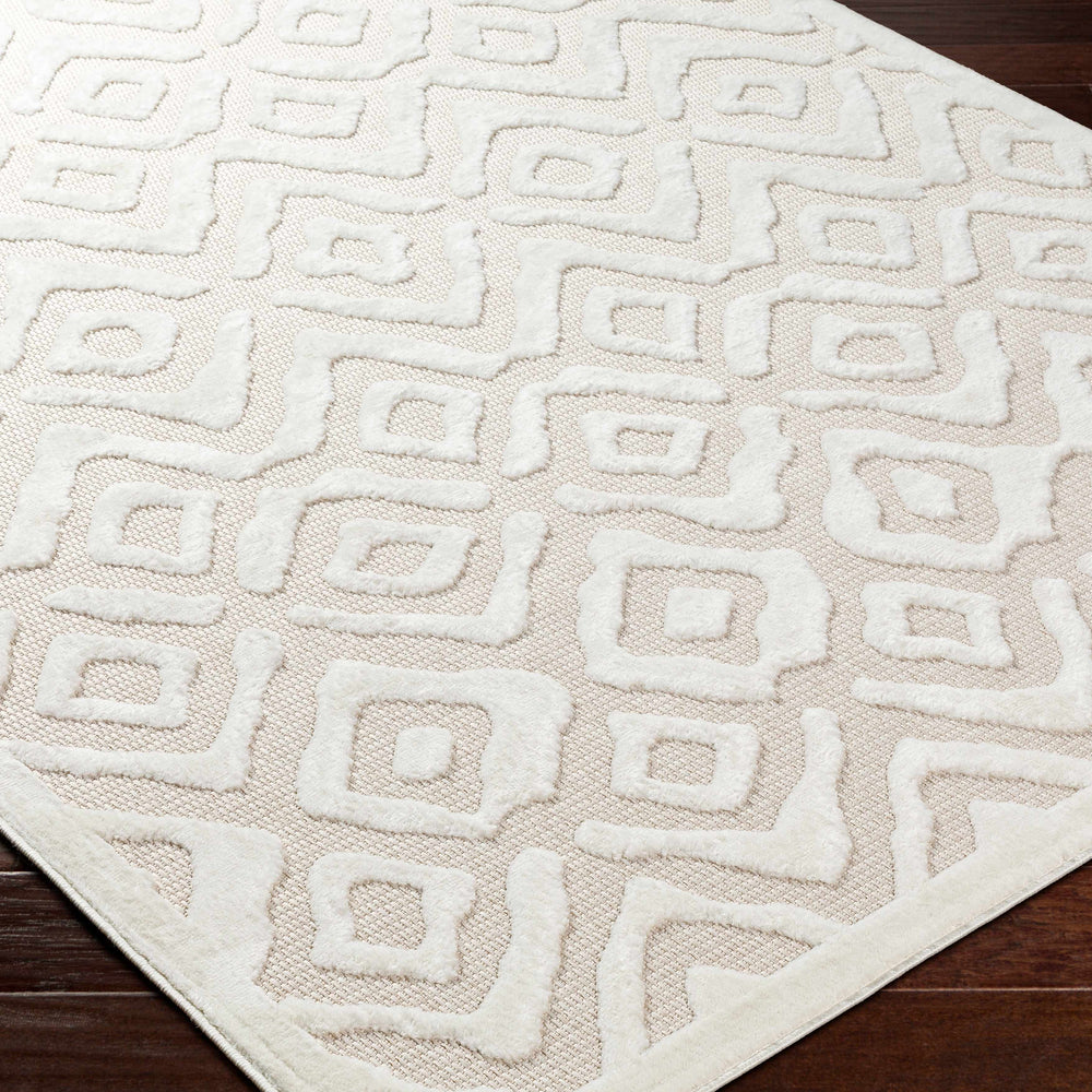 Burl Cream Outdoor Rug - Clearance