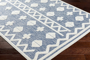 Elio Blue Outdoor Rug - Clearance