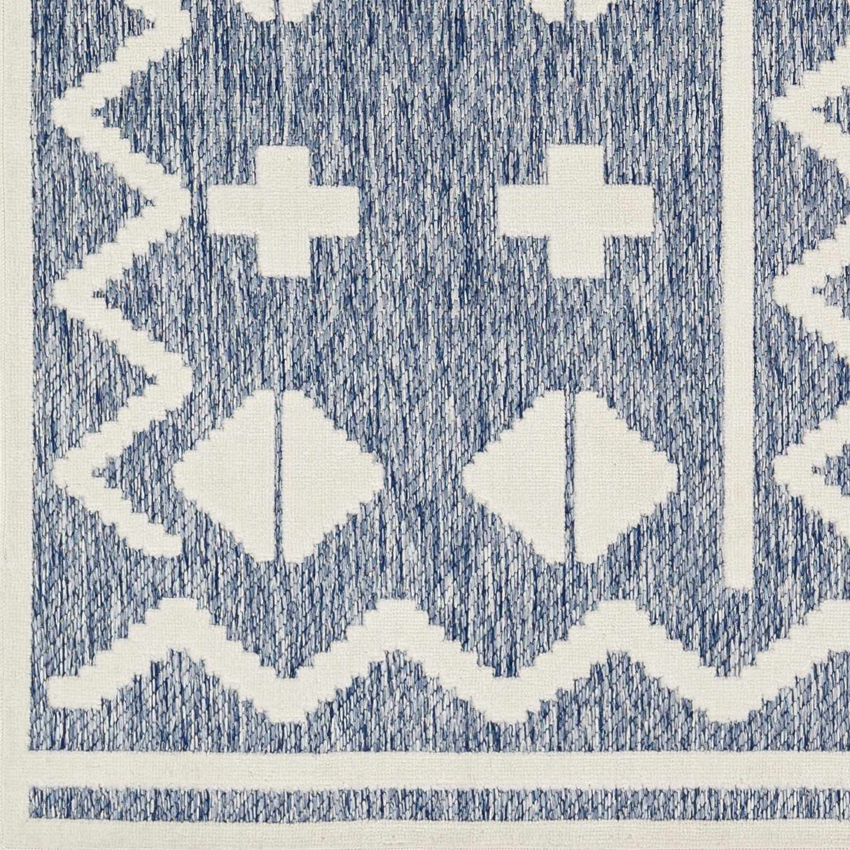 Elio Blue Outdoor Rug - Clearance