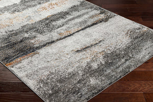 Adam Gray Abstract Area Rug - Clearance