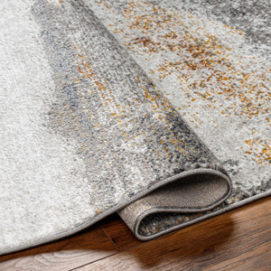 Adam Gray Abstract Area Rug - Clearance