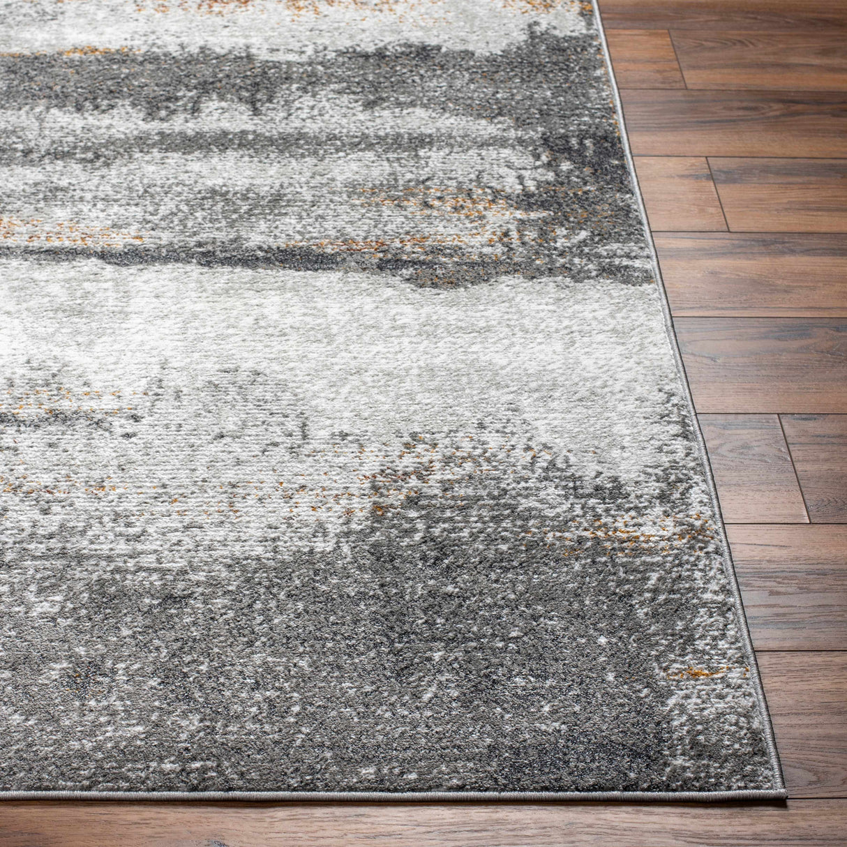 Adam Gray Abstract Area Rug - Clearance