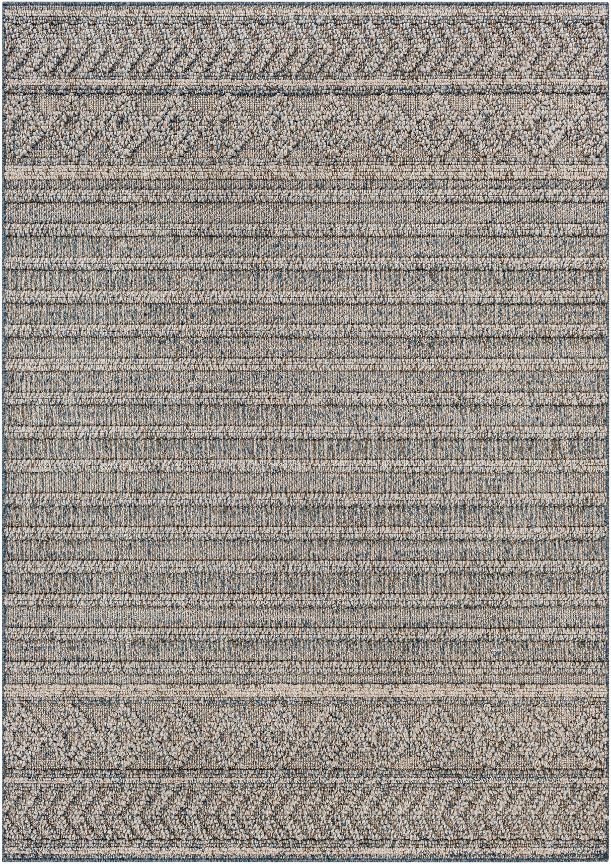 Beige Blue Dekel Area Rug - Clearance