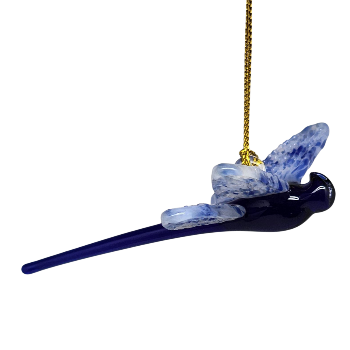 Egyptian Glass Dragonfly Ornament - Blue