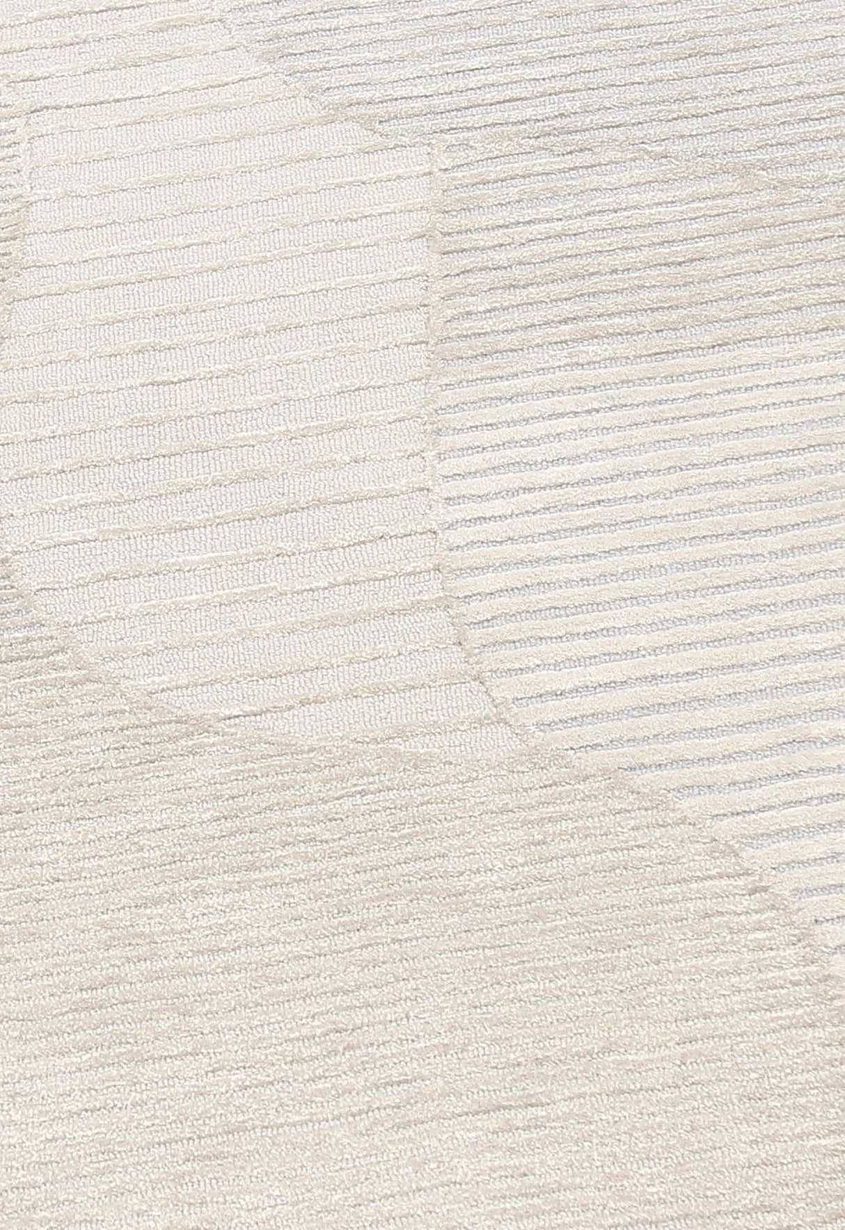 Stone Modern Silver and Beige Ripple Hand Tufted 5x7 Wool Rug