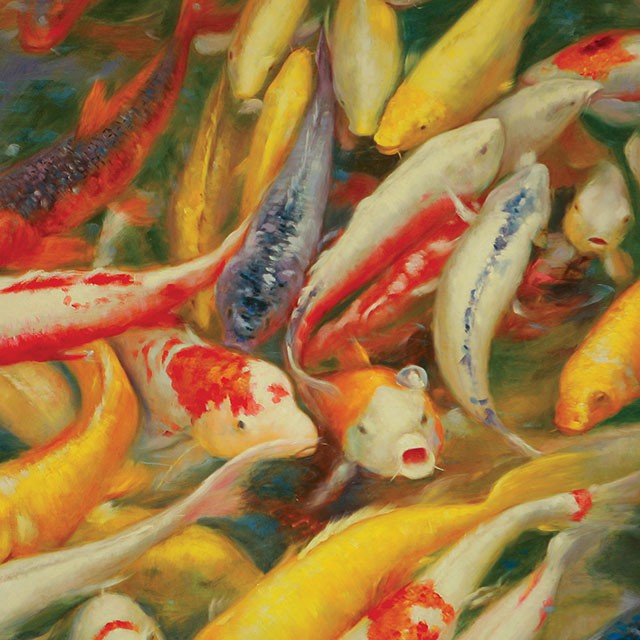 Koi - Printed Canvas Painting