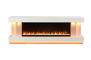 Peseux - 71" TV Stand w/ Electric Fire Place