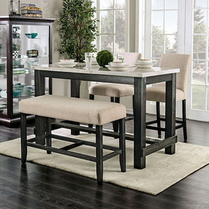 Brule - 5 Pc Counter Ht Table Set