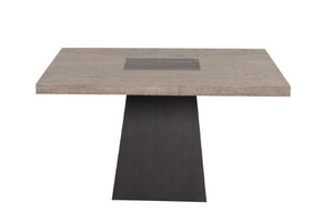 Broager - 5 Pc Dining Table Set (White Caster Chairs)