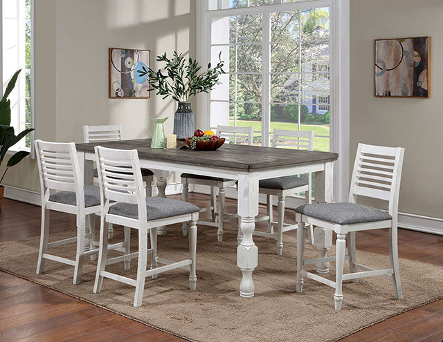 Calabria - 7 Pc Counter Ht Table Set
