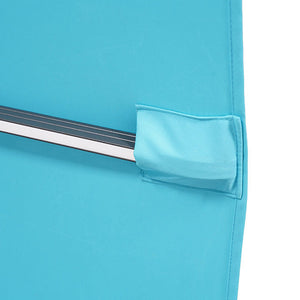 Aurora - 10 Ft Square Umbrella w/ Double Top w/ LED + 37" Large Base