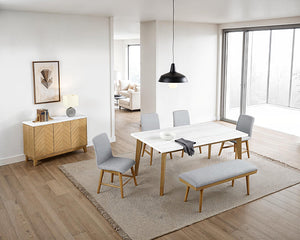 Mandier - 5 Pc. Dining Table Set