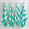 Cotton Velour Cabana Stripe Beach Towel - Novia Collection
