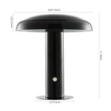 Suillius contemporary bohemian rechargeable/portable iron integrated portable led mushroom table lamp - Tuesday Morning - Table Lamps