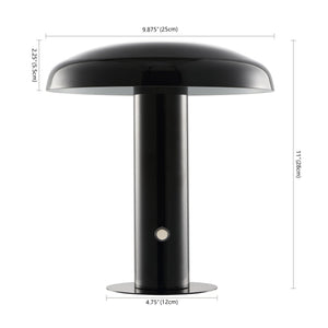 Suillius contemporary bohemian rechargeable/portable iron integrated portable led mushroom table lamp - Tuesday Morning - Table Lamps