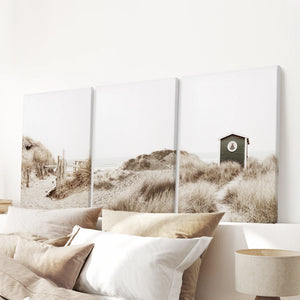 Minimalist Coastal Gallery Wall. Beige Beach Decor Set