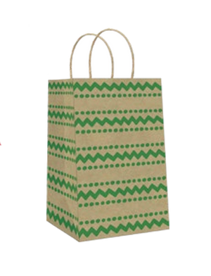 Foil Accented Kraft Treat Bag - 8 Pack -