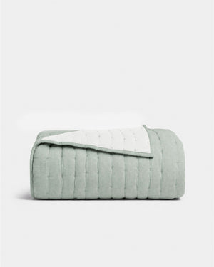 Cotton Mist Stitched Quilt