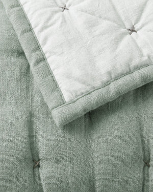 Cotton Mist Stitched Quilt
