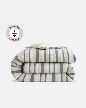 Coastal Reversible Cotton Mist Duvet Cover