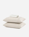Coastal Cotton Mist  Fitted Sheet Set