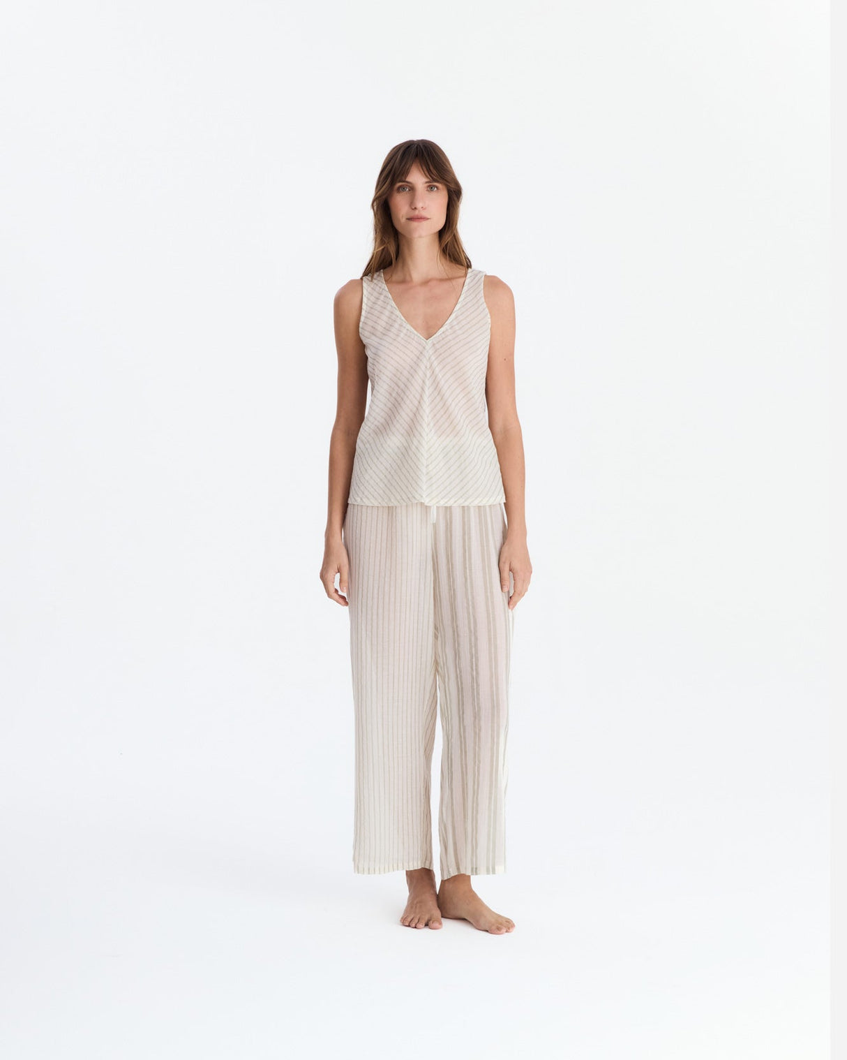 Salvia Cotton Mist Long Pajama Set