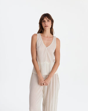 Salvia Cotton Mist Long Pajama Set