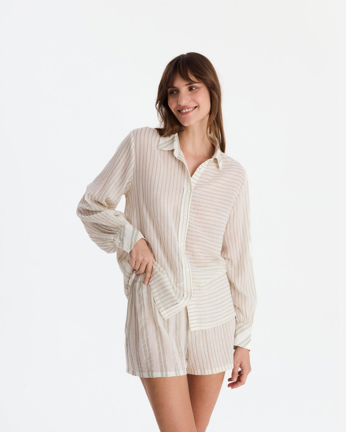 Salvia Cotton Mist Short Pajama Set