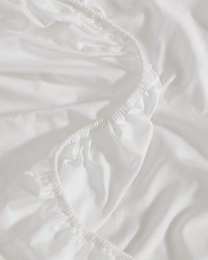 Luce Cotton Sateen Fitted Sheet Set