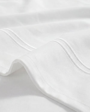 Luce Cotton Sateen Embroidered Top Sheet