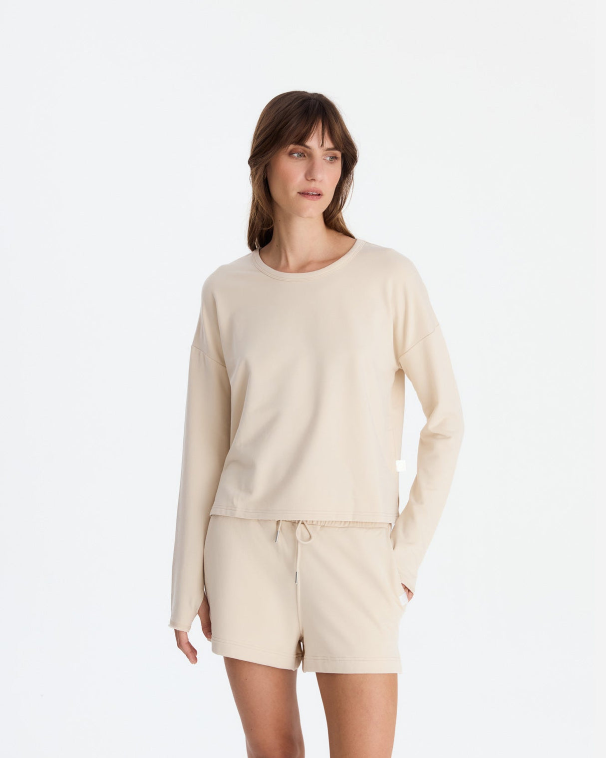 Organic French Terry Long-Sleeved Top