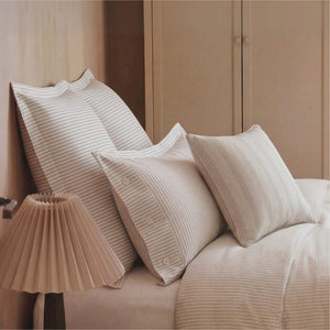 Perla Reversible Cotton Sateen Sham Set