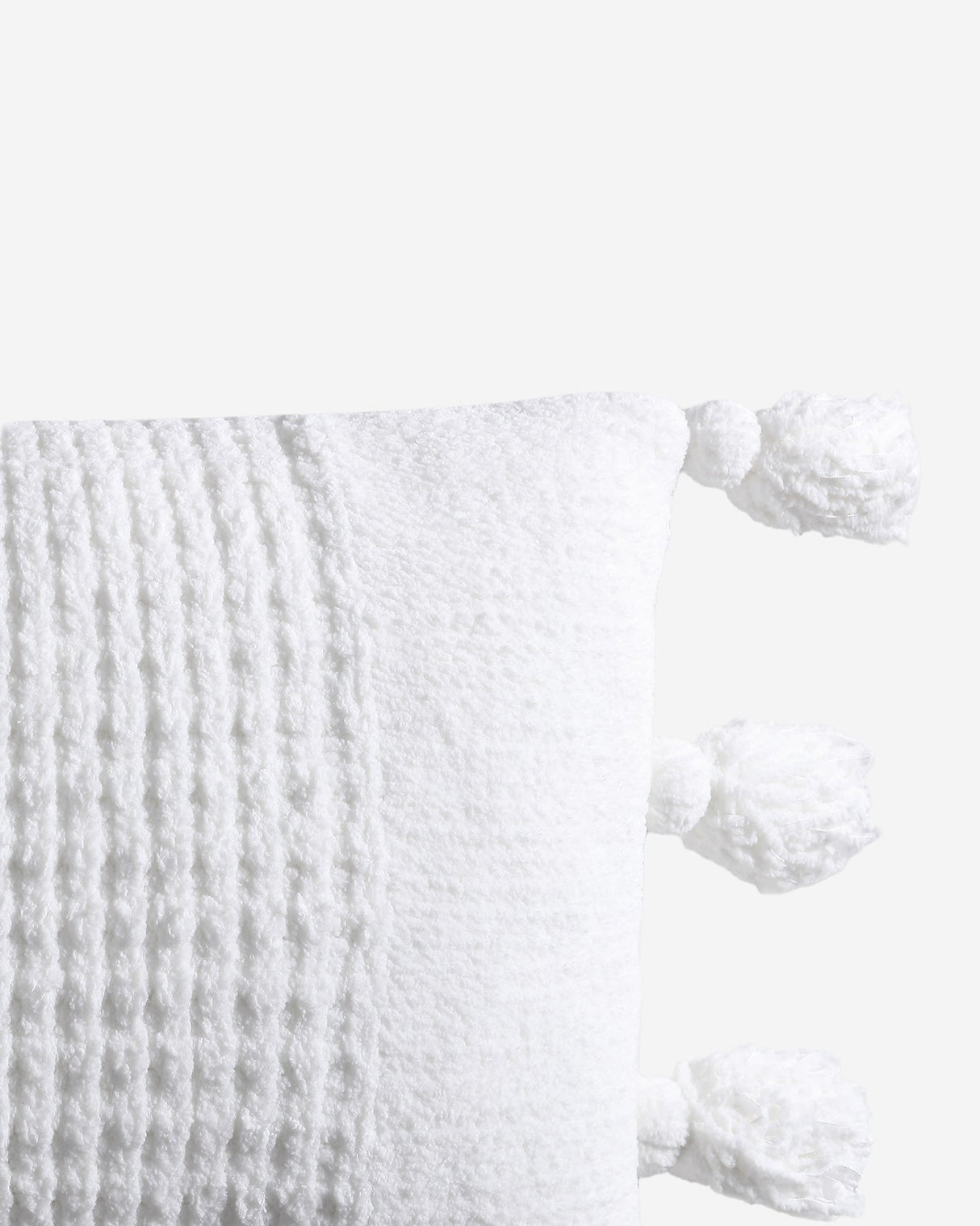 Braided Pom Pom Lumbar Pillow