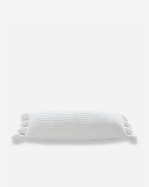 Braided Pom Pom Lumbar Pillow