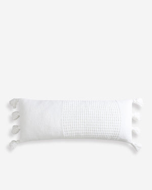 Braided Pom Pom Lumbar Pillow