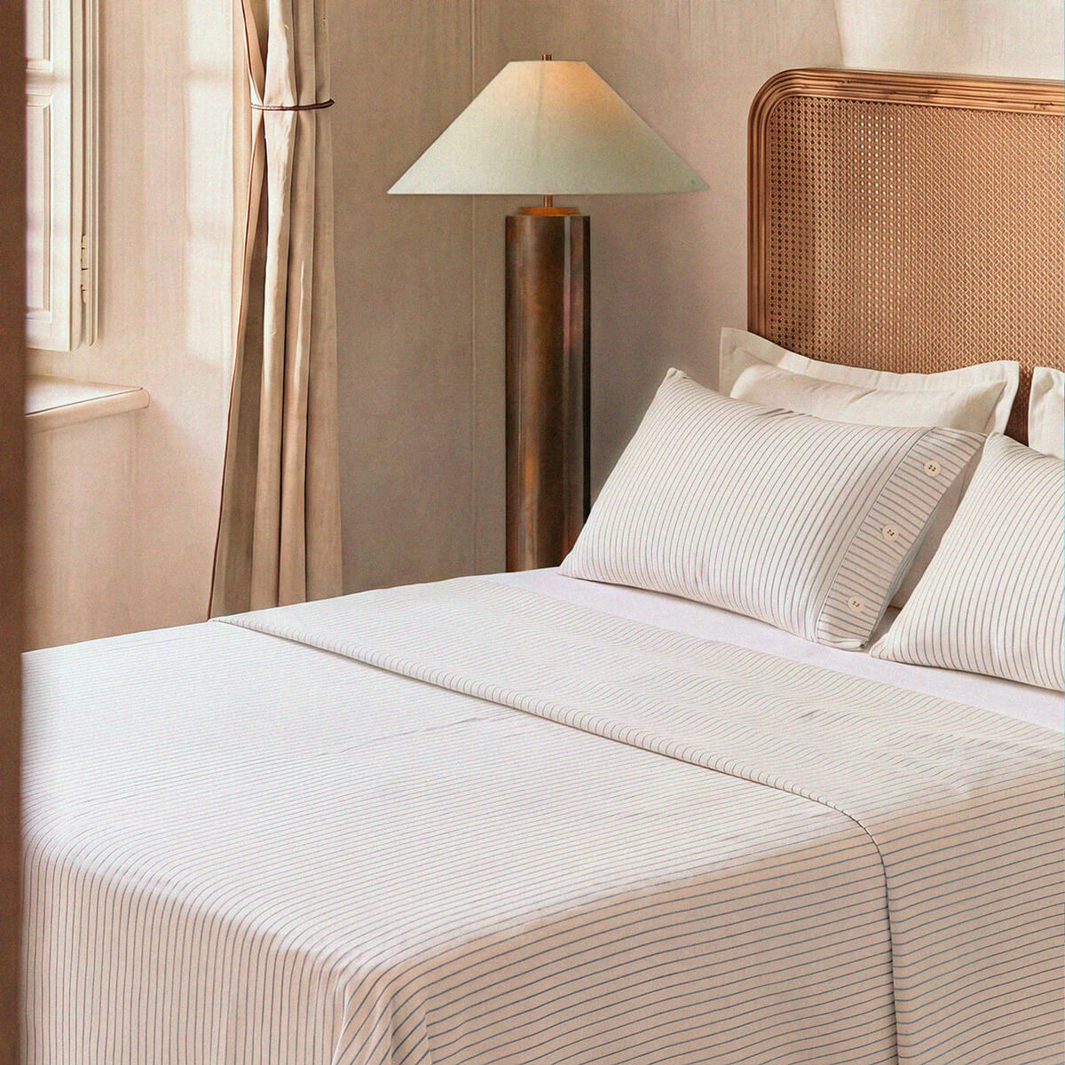Salvia Reversible Cotton Mist Pillowcase Set