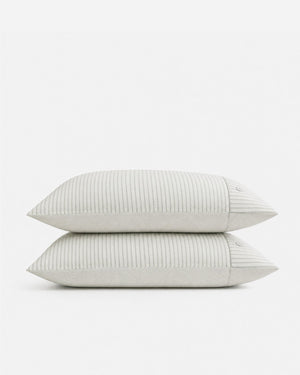Salvia Reversible Cotton Mist Pillowcase Set