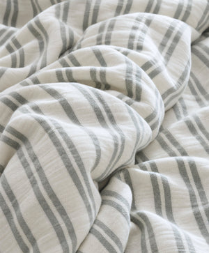 Salvia Reversible Cotton Mist Duvet Cover